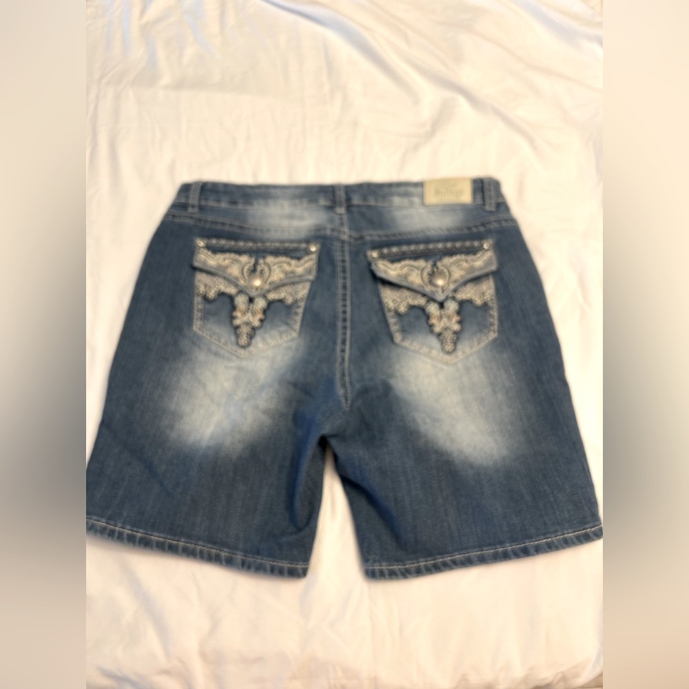 Love Indigo Women's Premium Denim Jean Shorts, Size 16
